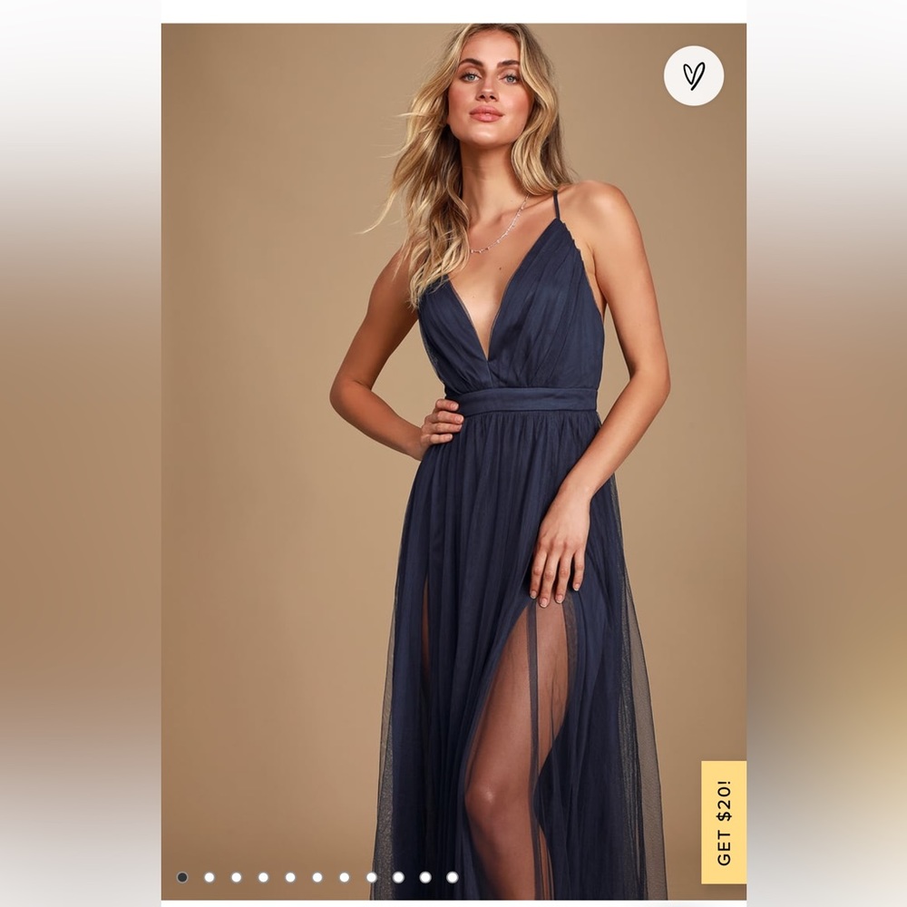 Lulus blue maxi dress!